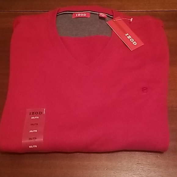 IZOD Mens Sweater Rio Red NWT - Picture 4 of 5